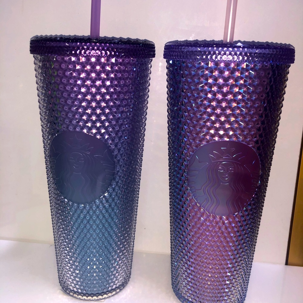 Starbucks Pink or Purple Beam korea Studded